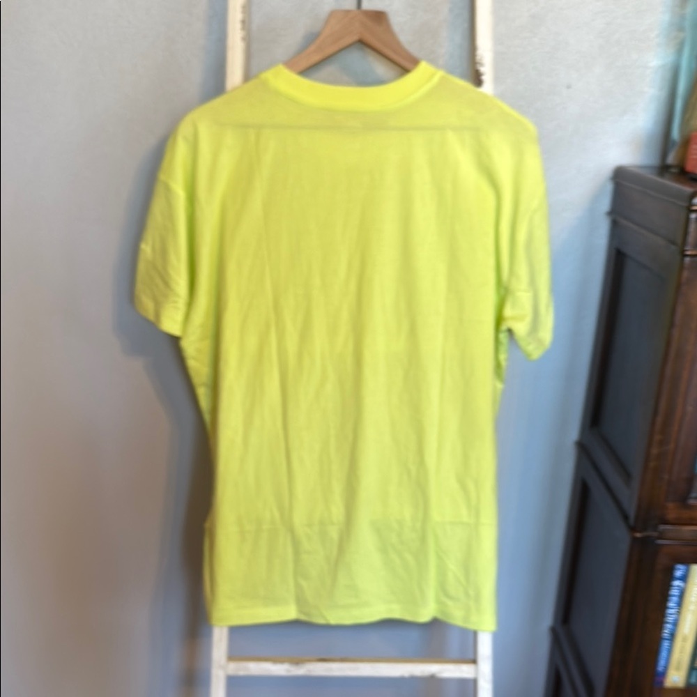 NWT Girlfriend Collective Men’s Neon Green Cupro Tshirt - Picture 4 of 7